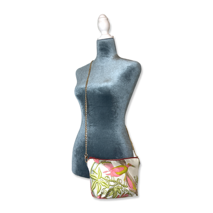 Caraibes Vintage Silk Scarf Crossbody Bag