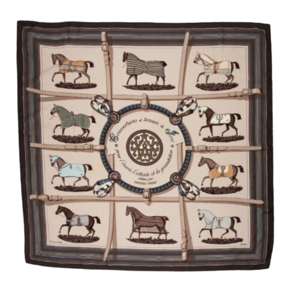 Couvertures et Tenues du Jour Vintage Cashmere & Silk Scarf Lumbar Pillow 35"