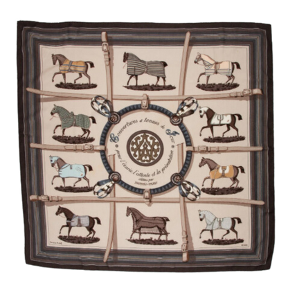 Couvertures et Tenues du Jour Vintage Cashmere & Silk Scarf Lumbar Pillow 35"