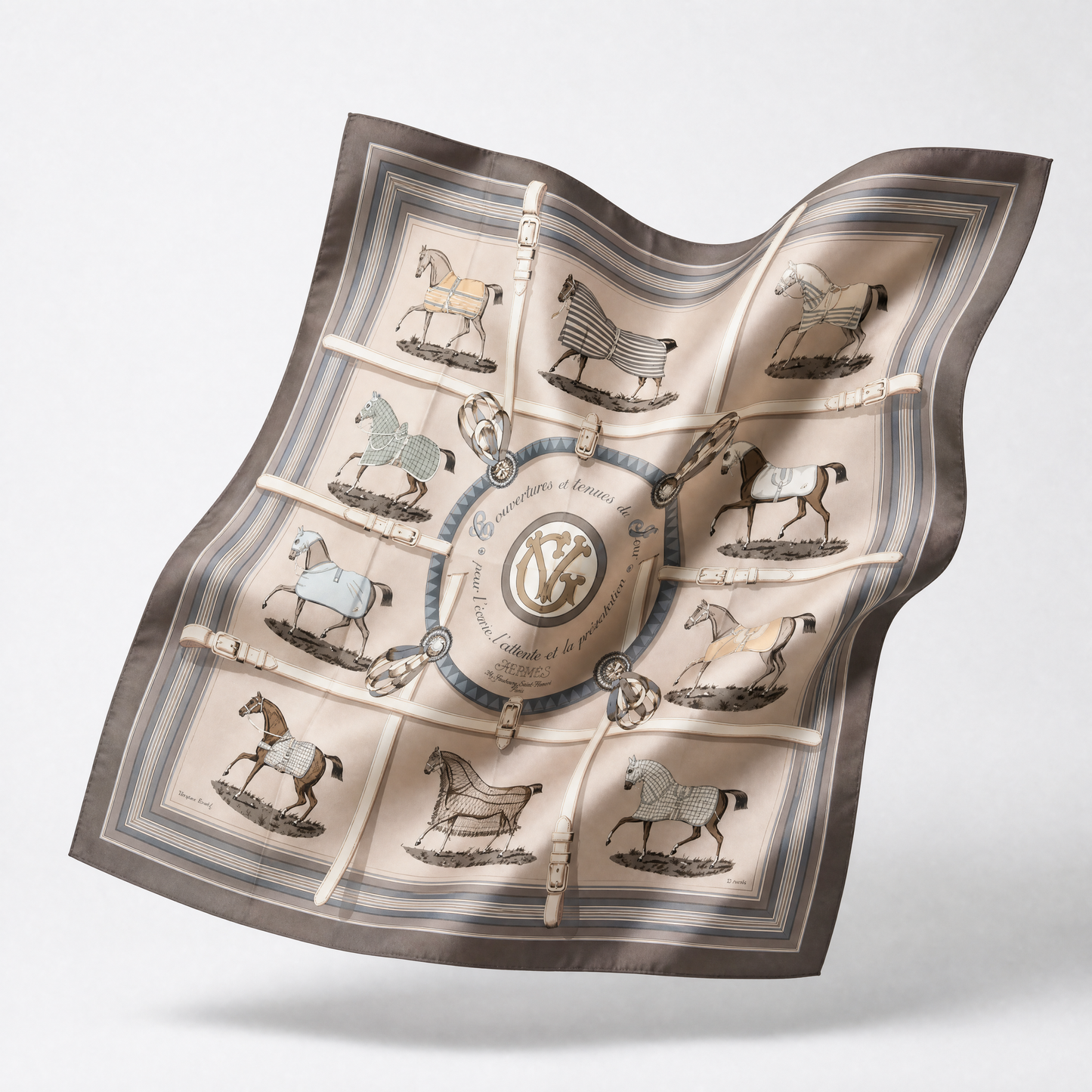 Couvertures et Tenues du Jour George V Vintage Scarf Crossbody Bag