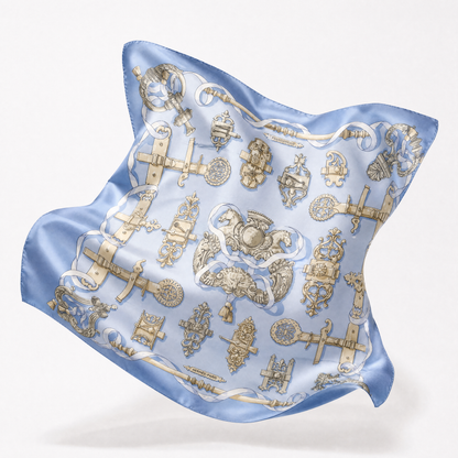 Ferronnerie Vintage Silk Scarf Lucky Elephant