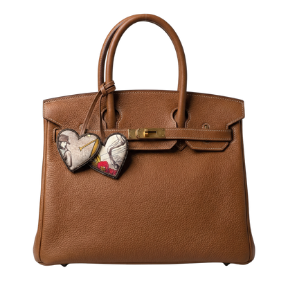 Napoleon Scarf Double Heart Bag Charm