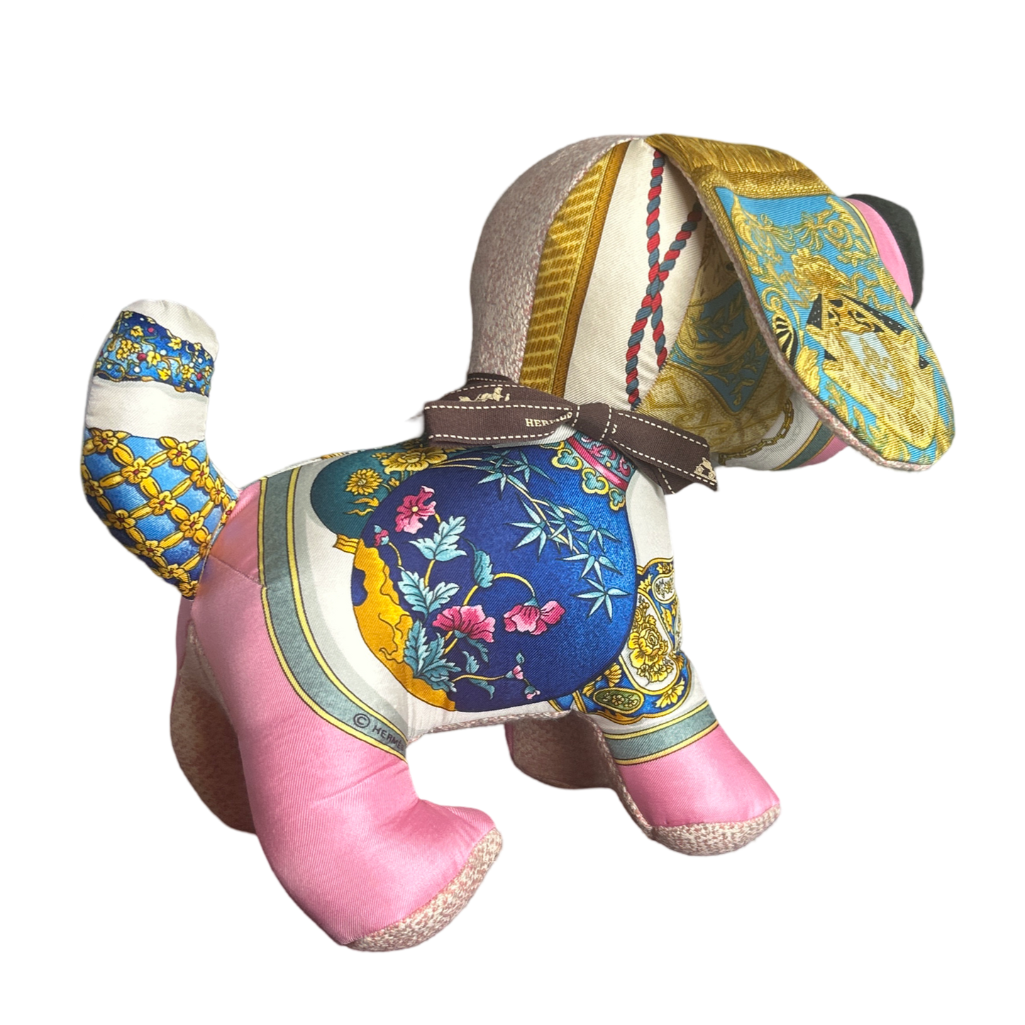 Qu'Importe le Flacon Vintage Silk Scarf Loyal Puppy