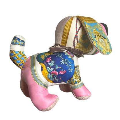 Qu'Importe le Flacon Vintage Silk Scarf Loyal Puppy