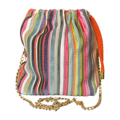 Rubans du Cheval Blanc Vintage Scarf Drawstring Crossbody Bag
