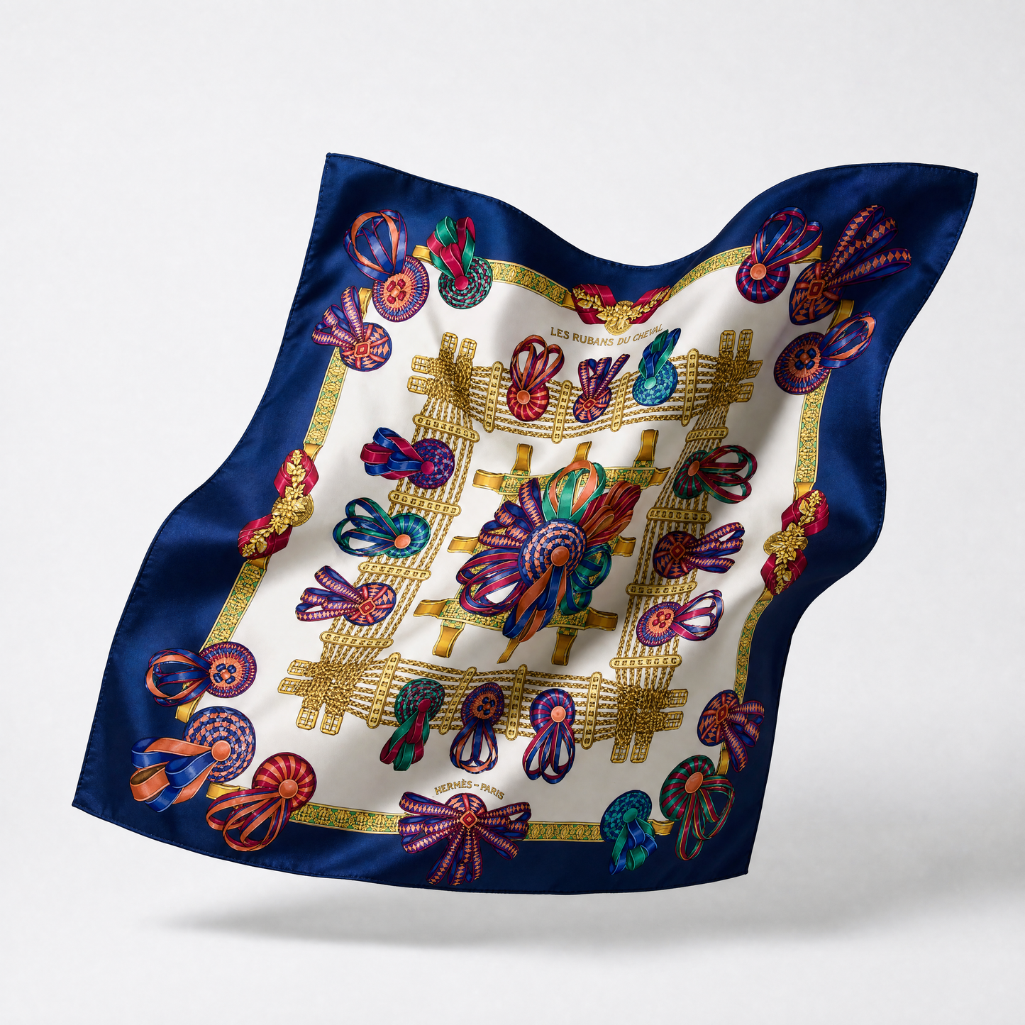 Rubans du Cheval Blanc Vintage Silk Scarf Crossbody Bag