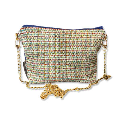 Rubans du Cheval Navy Vintage Silk Scarf Crossbody Bag