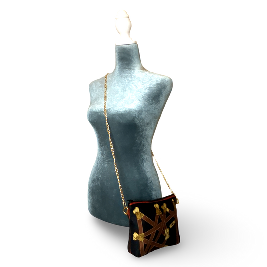 Très Kelly Vintage Scarf Crossbody Bag