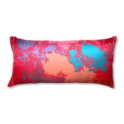 Cheval Surprise Vintage Silk Scarf Lumbar Pillow 35"