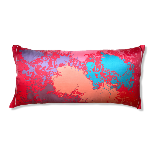 Cheval Surprise Vintage Silk Scarf Lumbar Pillow 35"