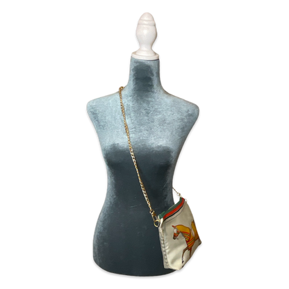 Couvertures et Tenues du Jour Mint Green Vintage Scarf Crossbody Bag