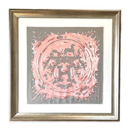 Peinture Fraiche Framed Vintage Silk Scarf 24"