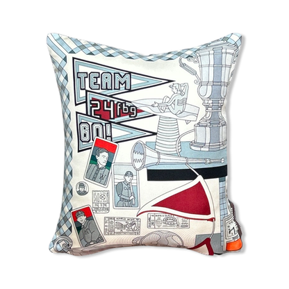 Trophées Vintage Silk Scarf Pillows