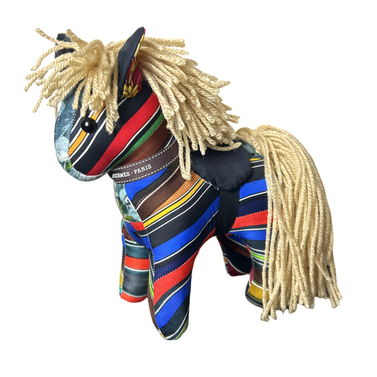 Couvertures et Tenues du Jour Vintage Silk Scarf Noble Pony