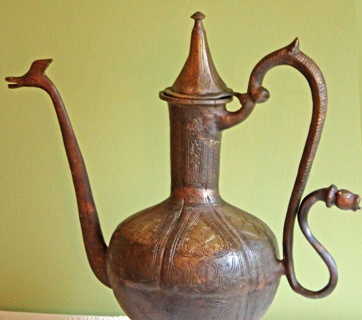 Extra Large Hand Hammered Bronze Pot