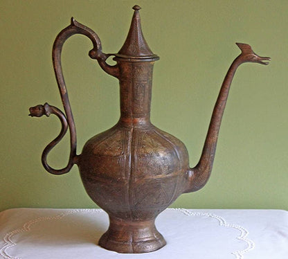 Extra Large Hand Hammered Bronze Pot