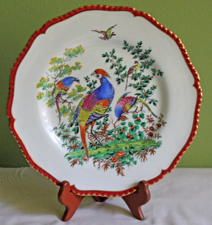 Royal Austria Decorative Plate: Hand-Painted Tea Roses, Fine Bone China