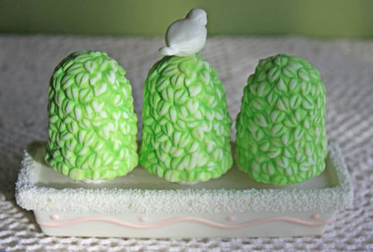 Department 56 Figurine Topiaries with Bird - Easter Collectible Accessories