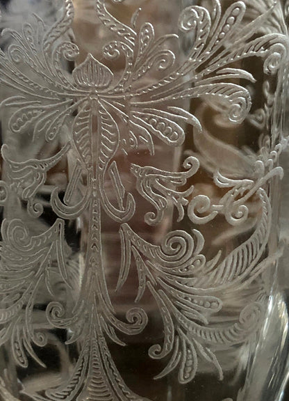 Tiffin Franciscan Byzantine Pattern Juice Stemmed Glasses - Set of Six