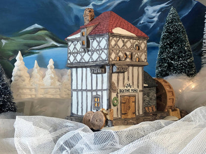 Blythe Pond 1786 Water Mill Christmas Village House by Department 56