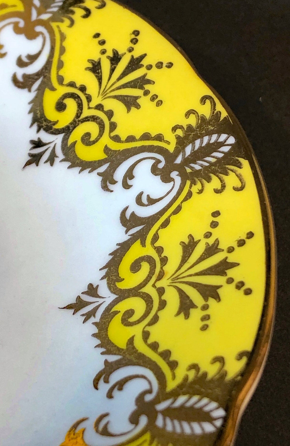 Tea Cup and Saucer by Paragon Made in England in Yellow, Gold, Pink