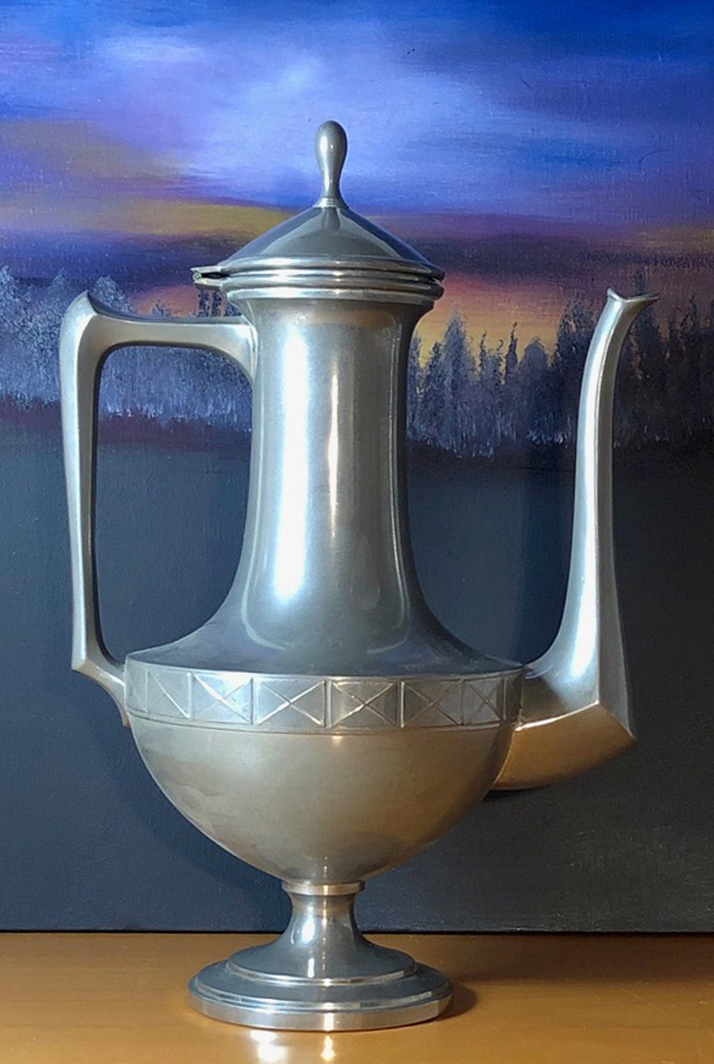 Vintage Pewter Teapot or Coffee Pot
