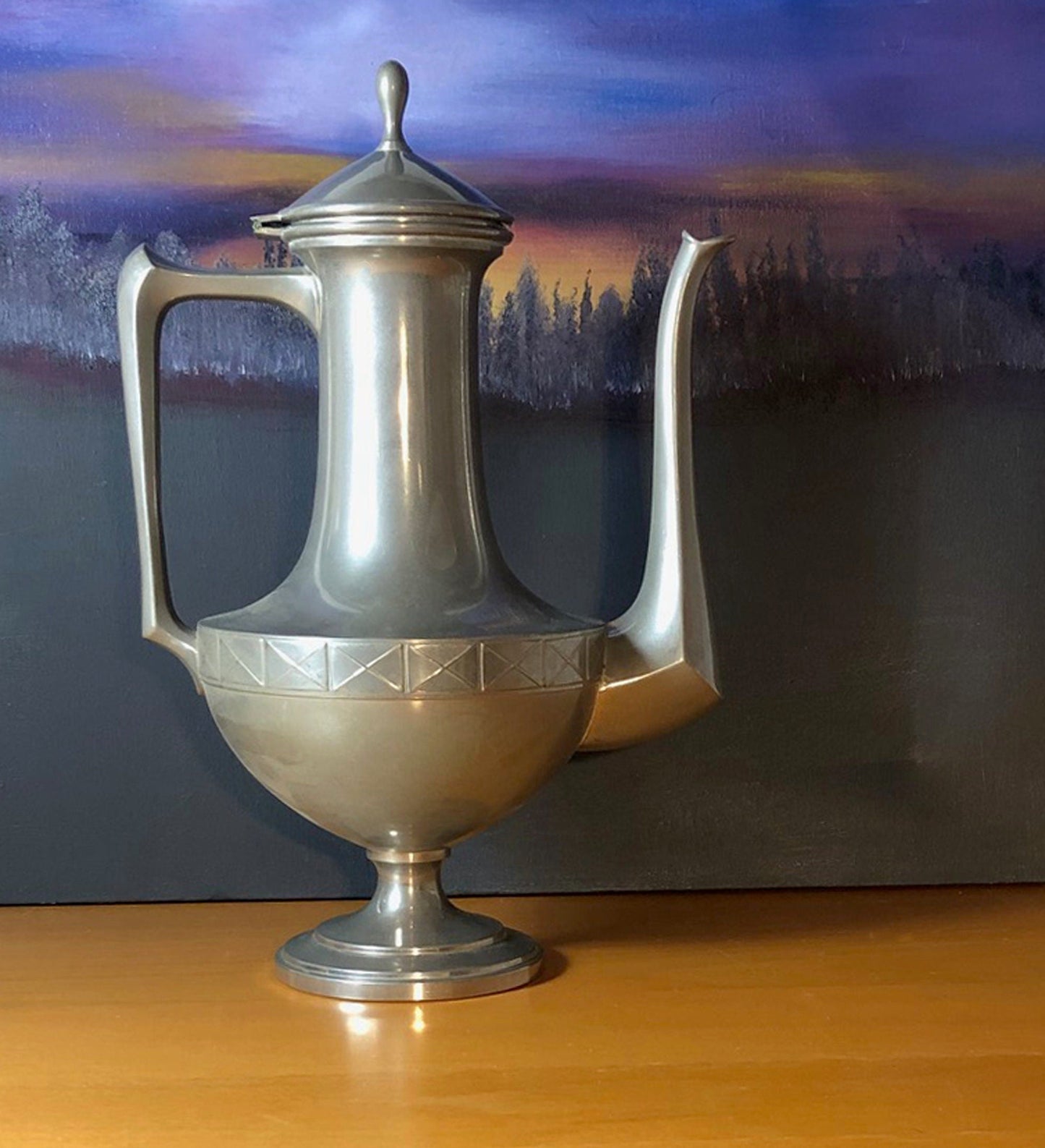Vintage Pewter Teapot or Coffee Pot