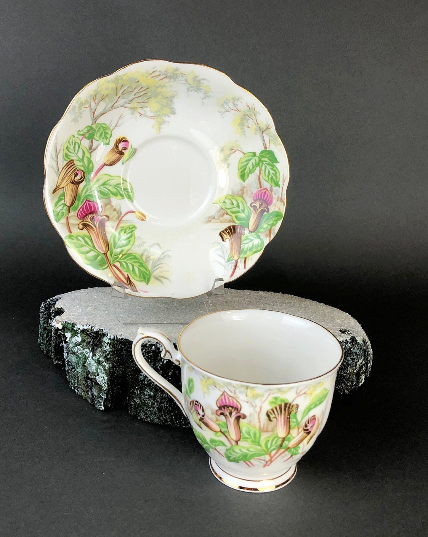 Royal Albert Teacup & Scalloped Saucer – Jack-in-a-Pulpit Tea Set