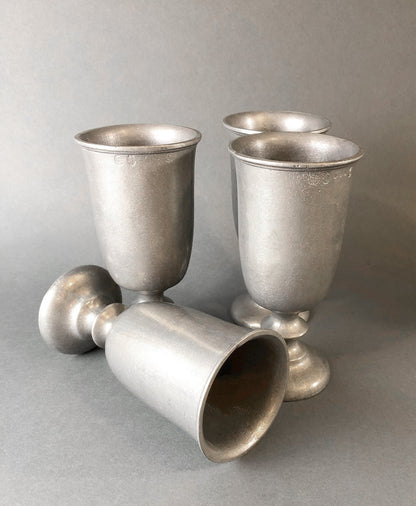 Vintage Pewter Goblet. Tavern RWP USA Barware.  Wilton Collection Wine / Water Goblet.