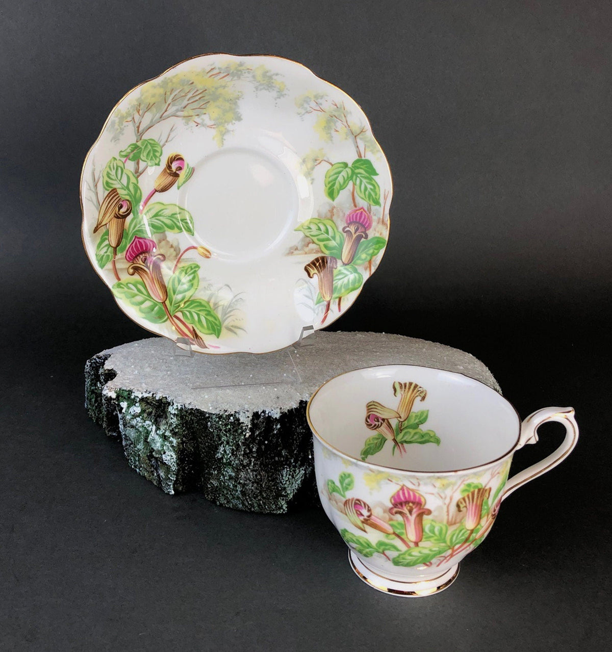 Royal Albert Teacup & Scalloped Saucer – Jack-in-a-Pulpit Tea Set