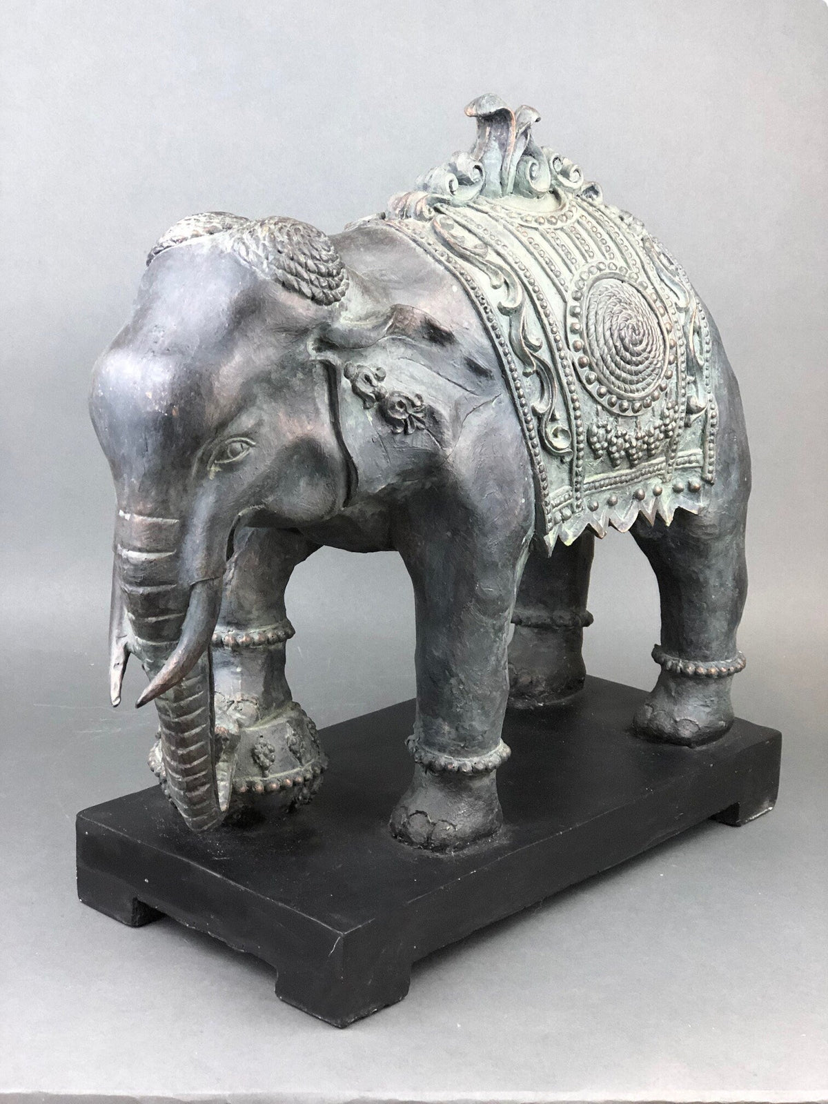 Large Resin Elephant Statue, Indian Art Home Decor