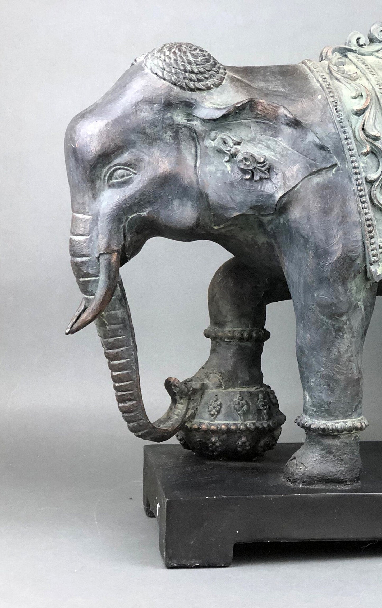 Large Resin Elephant Statue, Indian Art Home Decor