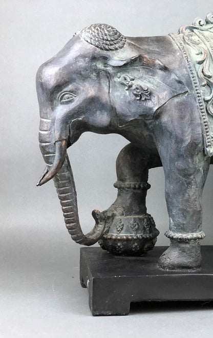Large Resin Elephant Statue, Indian Art Home Decor