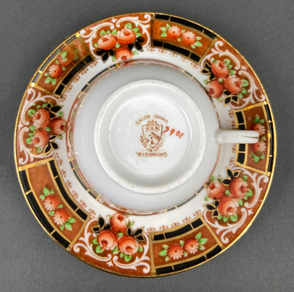 Royal Albert Crown China Tea Cups and Saucers, Hand Painted Floral Set
