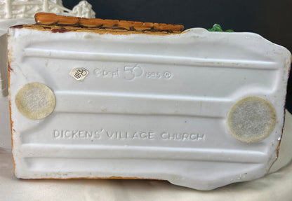 Department 56 Dickens Village Illuminated Church Christmas Village House