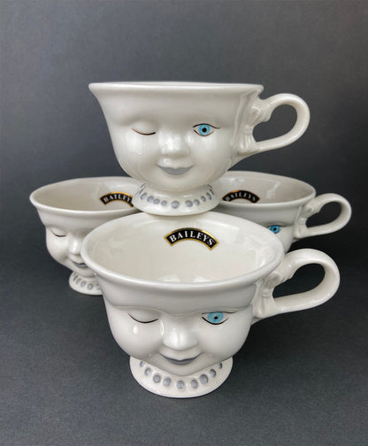 Bailey's Winking Face Creamer with Blue Bow - Yum Collectible Limited EditionCreamer