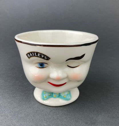 Bailey's Winking Face Creamer with Blue Bow - Yum Collectible Limited EditionCreamer