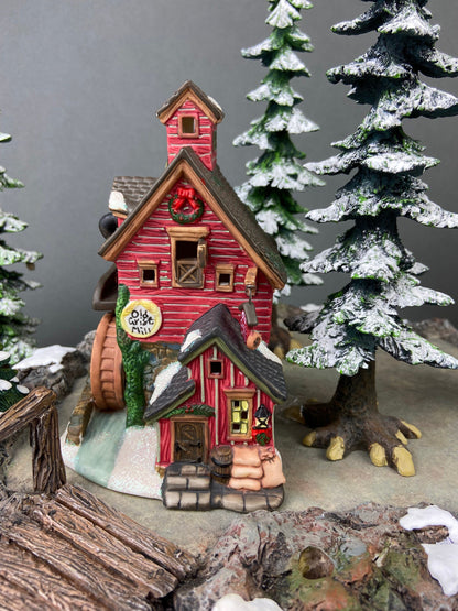 Linda Nelson Stock Village: Lang & Wise Red Round Barn Collectible