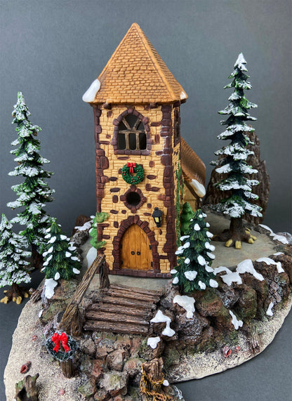 Department 56 Dickens Village Illuminated Church Christmas Village House