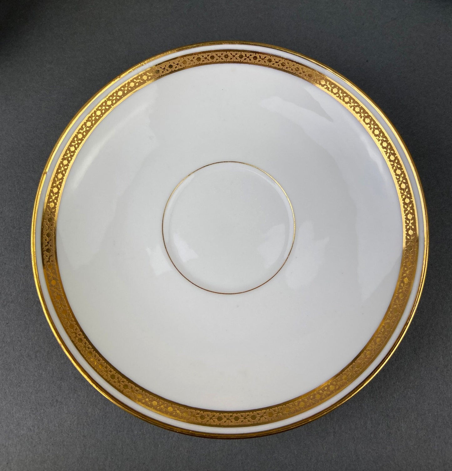 Antique Limoges Porcelain Tea Set, Haviland France, Wedding Band Cups