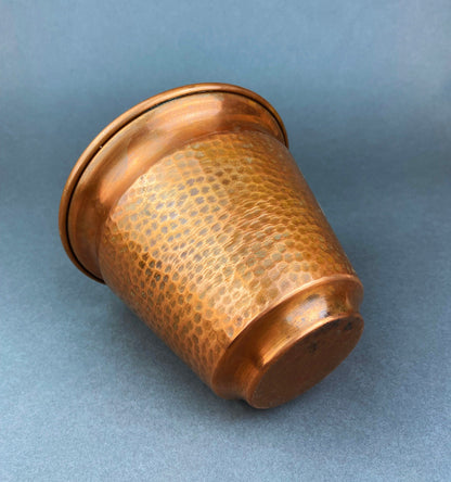 Vintage Copper Hand Hammered Flower Pot