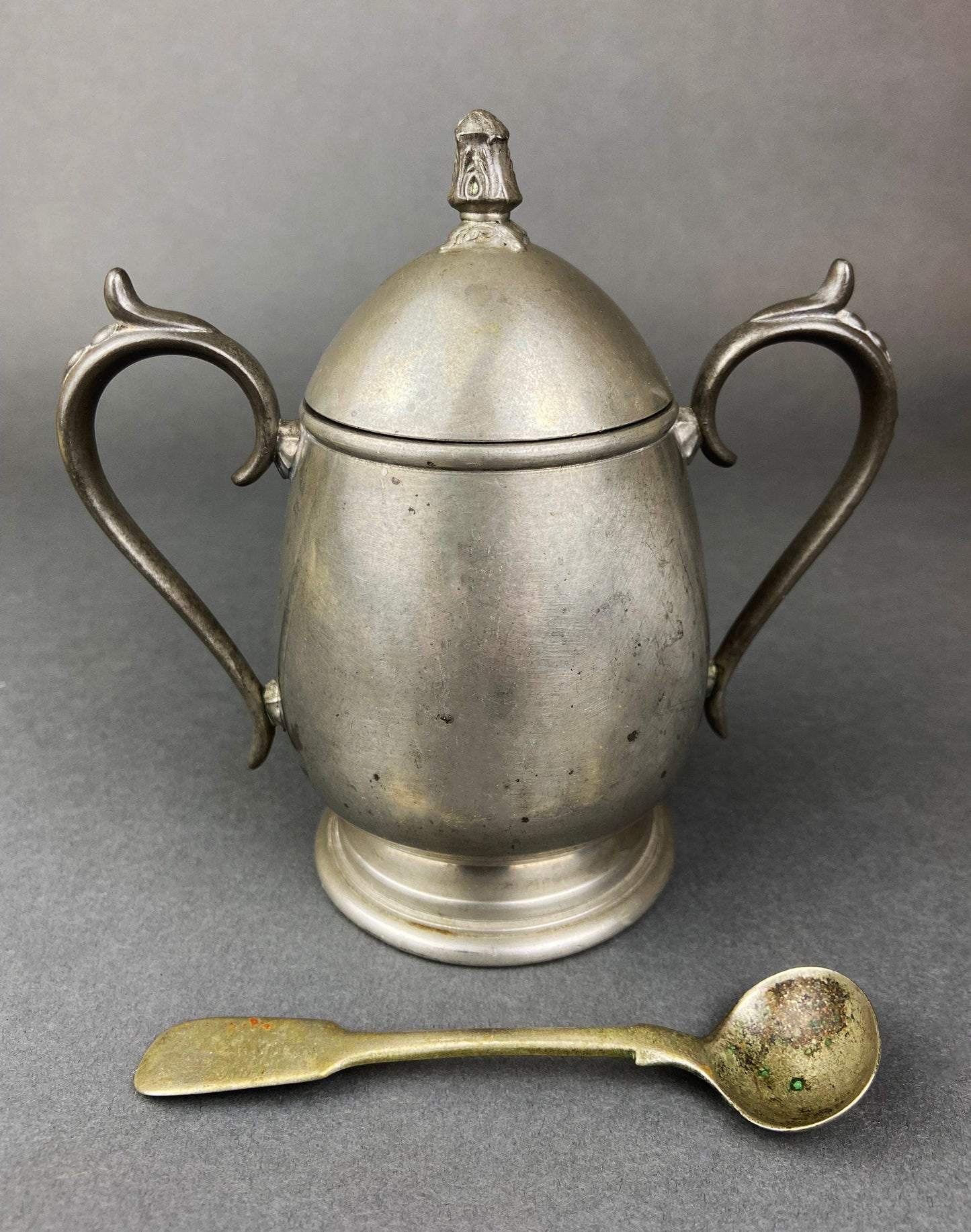 Vintage Pewter Coffee Set. KSC p81 Pewter. Coffee Pot, Sugar Bowl and Creamer.