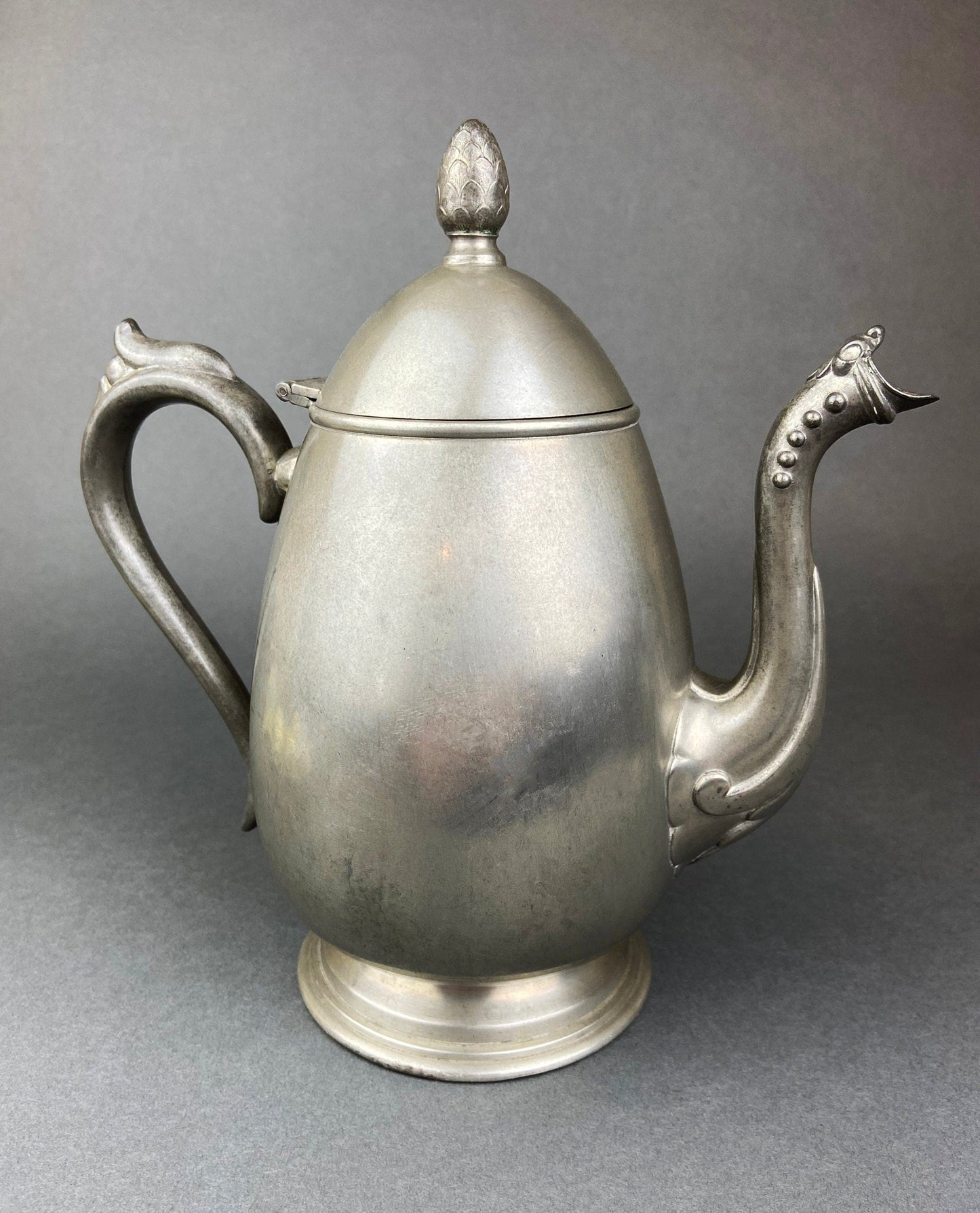 Vintage Pewter Coffee Set. KSC p81 Pewter. Coffee Pot, Sugar Bowl and Creamer.
