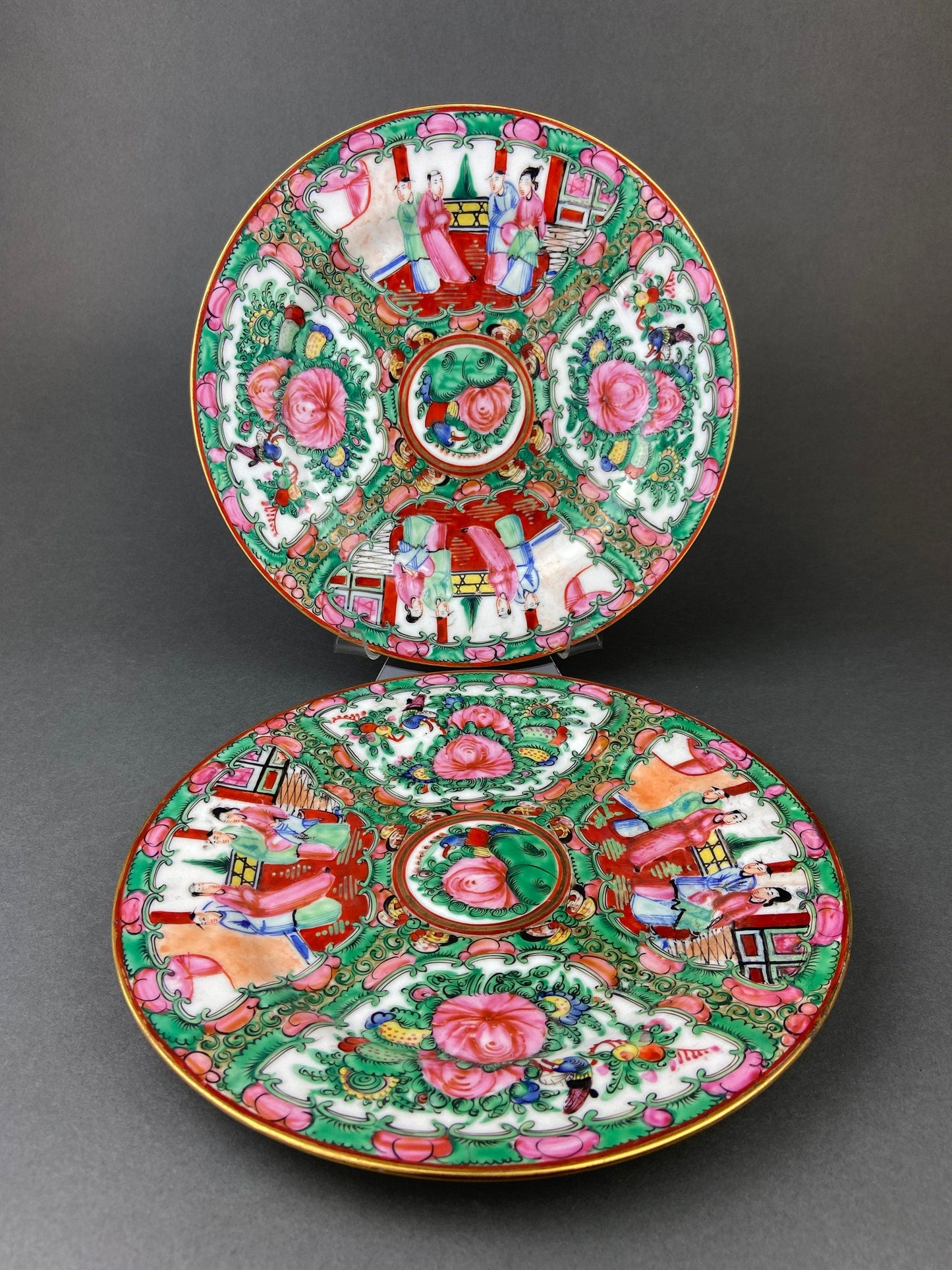 Handpainted Koi Fish Platter: Japanese Collectible Art Plate, 16"