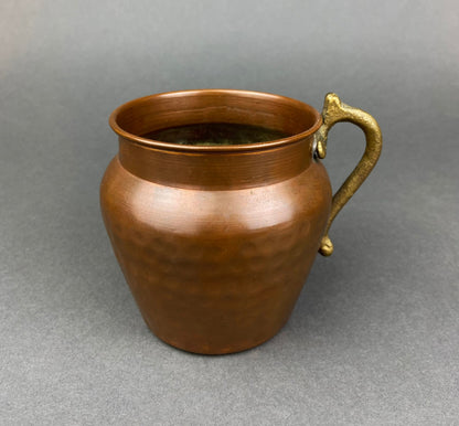 Vintage Copper Hand Hammered Pitcher Hand Made in Turkey