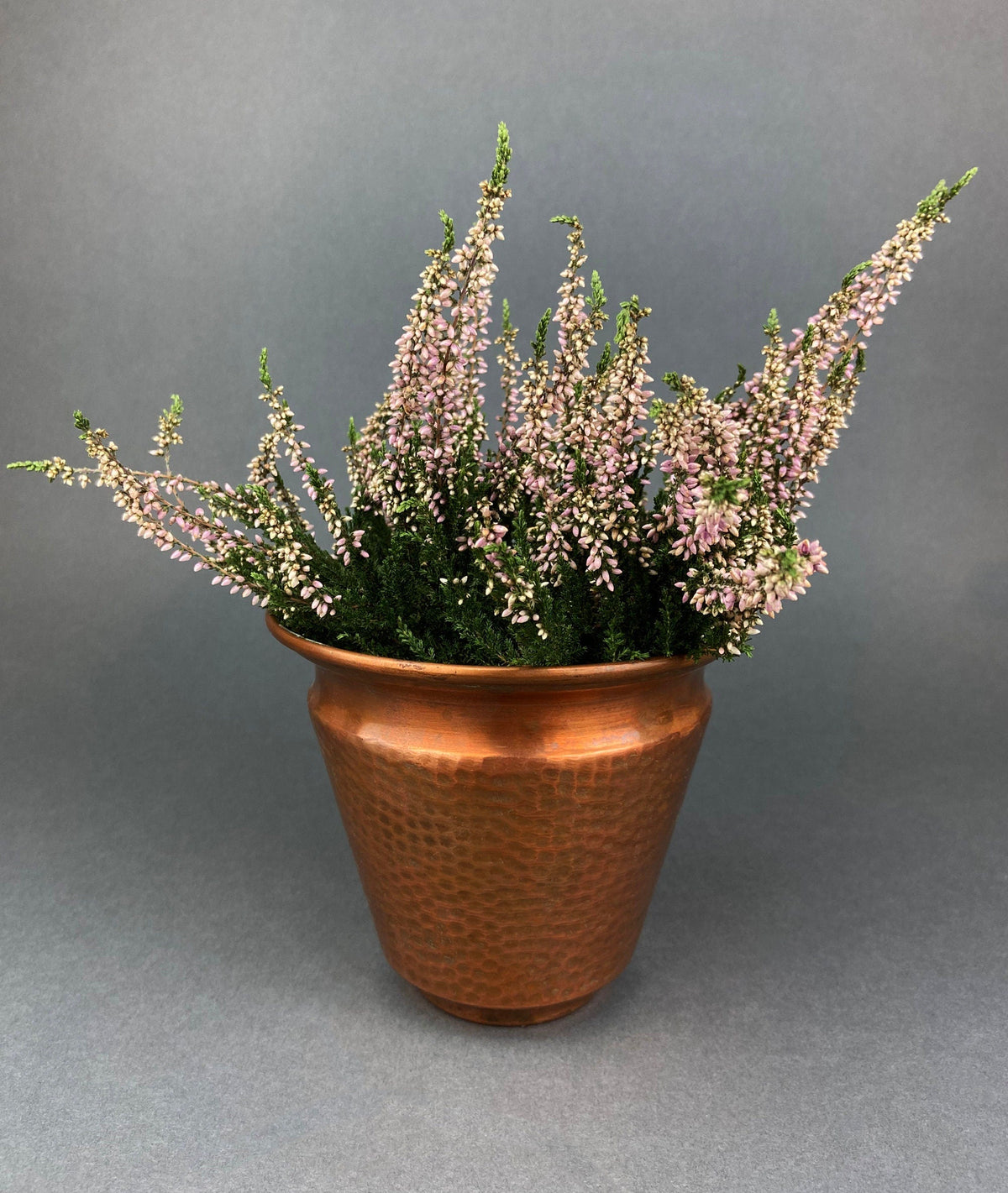 Vintage Copper Hand Hammered Flower Pot