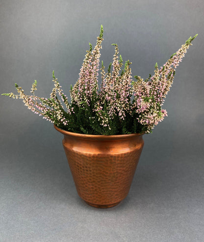 Vintage Copper Hand Hammered Flower Pot
