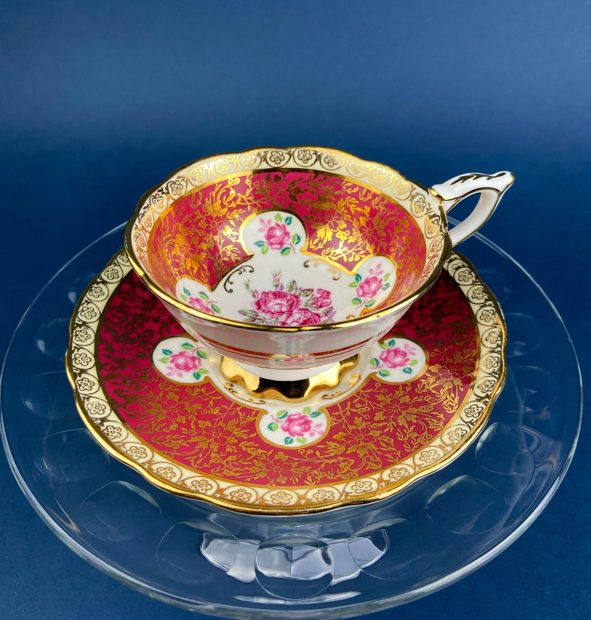 Vintage Tea/Coffee Cup and Saucer. Royal Stafford. Fine Bone China Made in England.