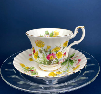 Vintage Royal Albert Tea Cup and Saucer, Sweetheart Roses, Fine Bone China