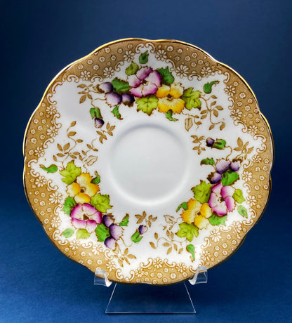 Vintage Royal Albert Tea Cup and Saucer, Flower Garland Crown China